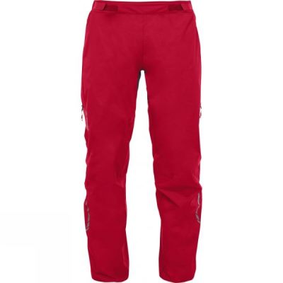 Pantalones Vaude Tremalzo Rain Hombre - Rojas - Chile DSH069743